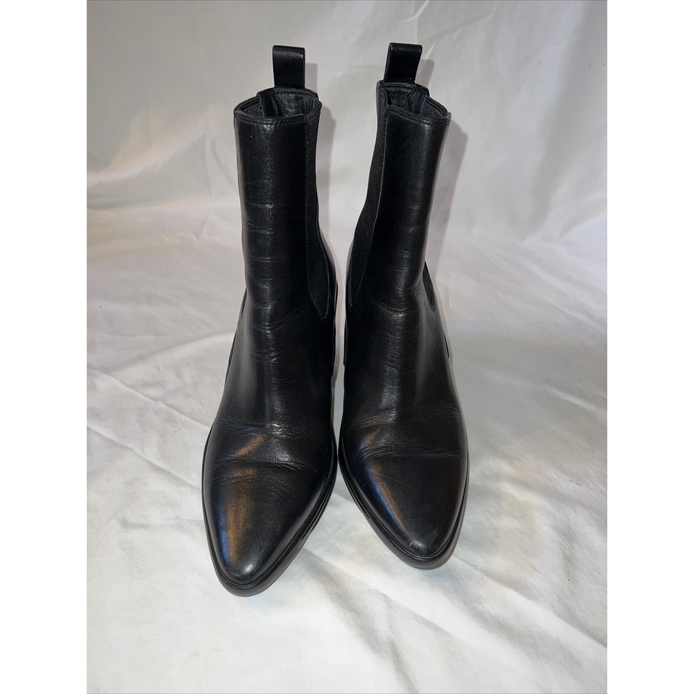 Stella Luna Ankle Boots Womens Size 37 Cowboy Heel Leather - Picture 2 of 8